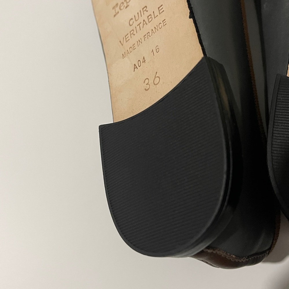 NEW, Repetto Cendrillon Ballet Flats in Limited-Edition Dark Grey Leather - Picture 8 of 14